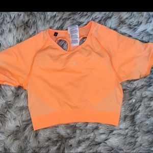 Gym Shark Orange Workout Top
